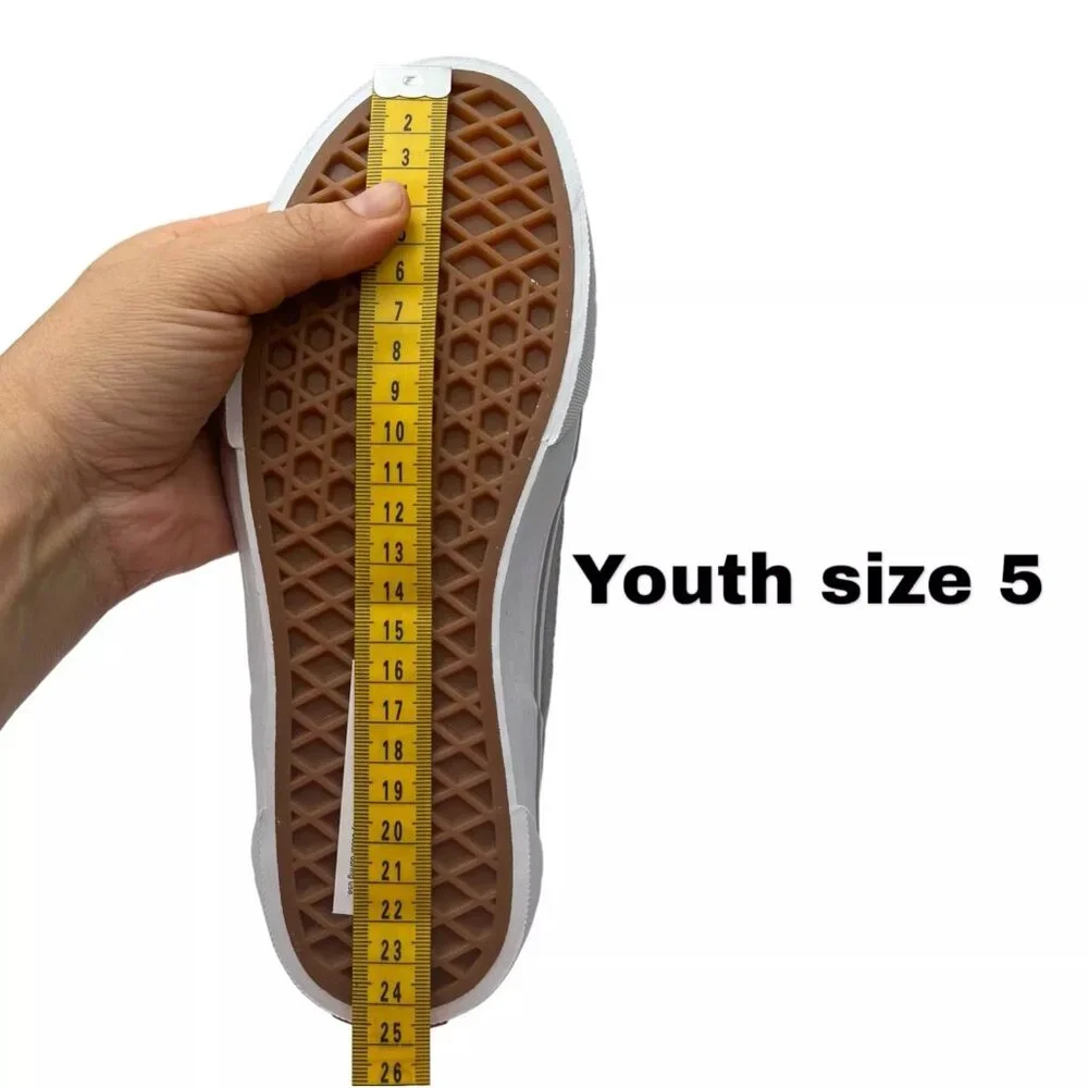 Vans Caldrone Youth Boy's Suede Sneakers Size‎ 5 Gray-Red Classic Stylish Shoes